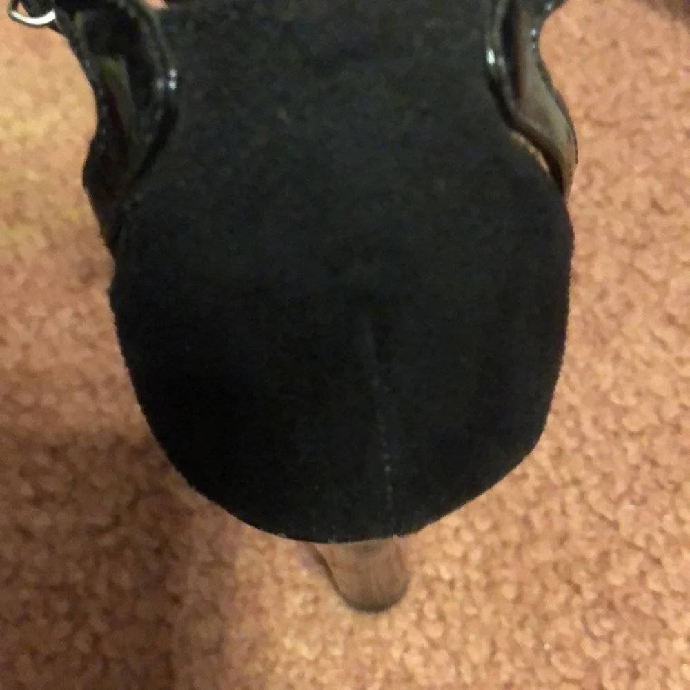 Charlotte Russe Velvet Bow Tie Heels